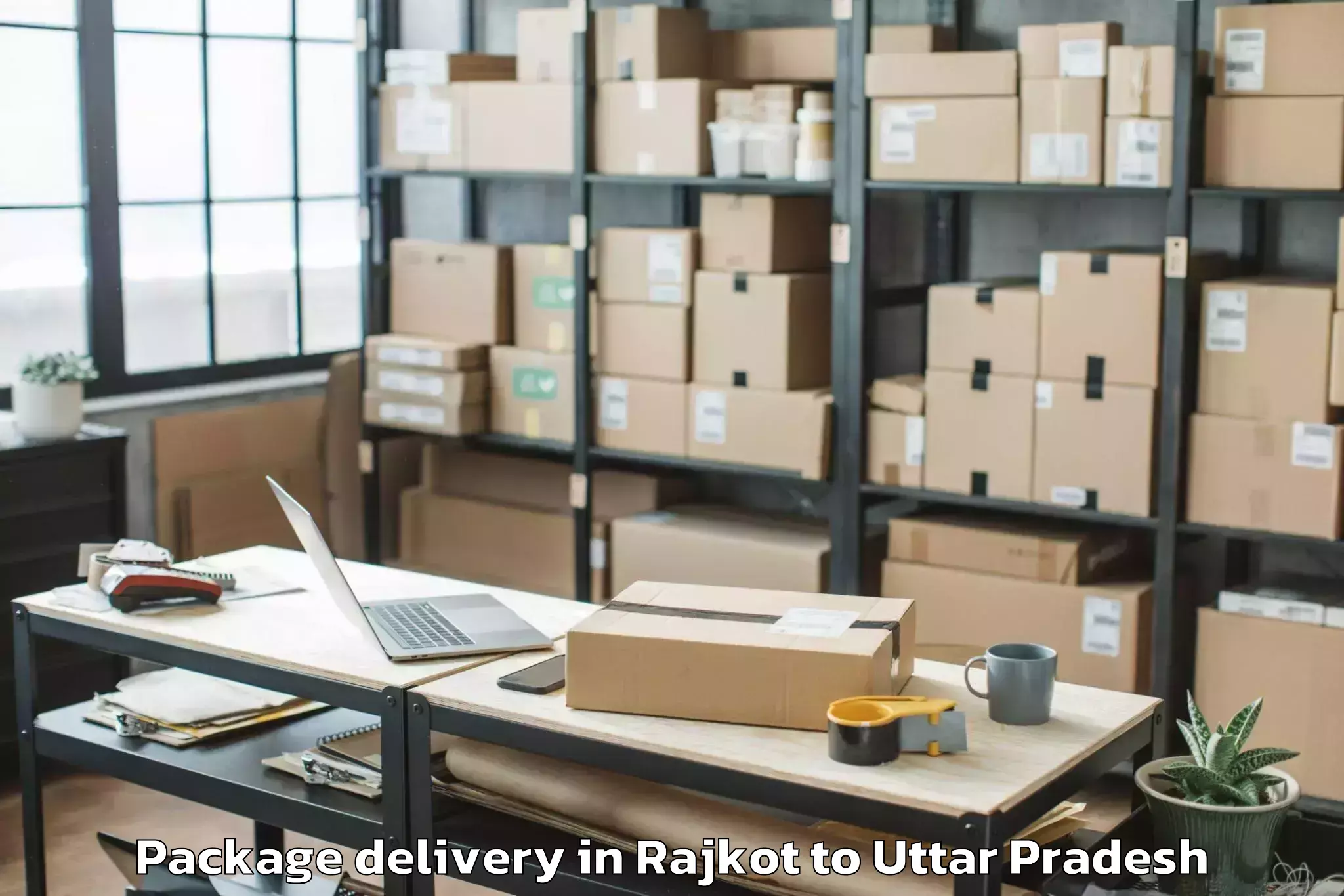 Affordable Rajkot to Kushinagar Package Delivery